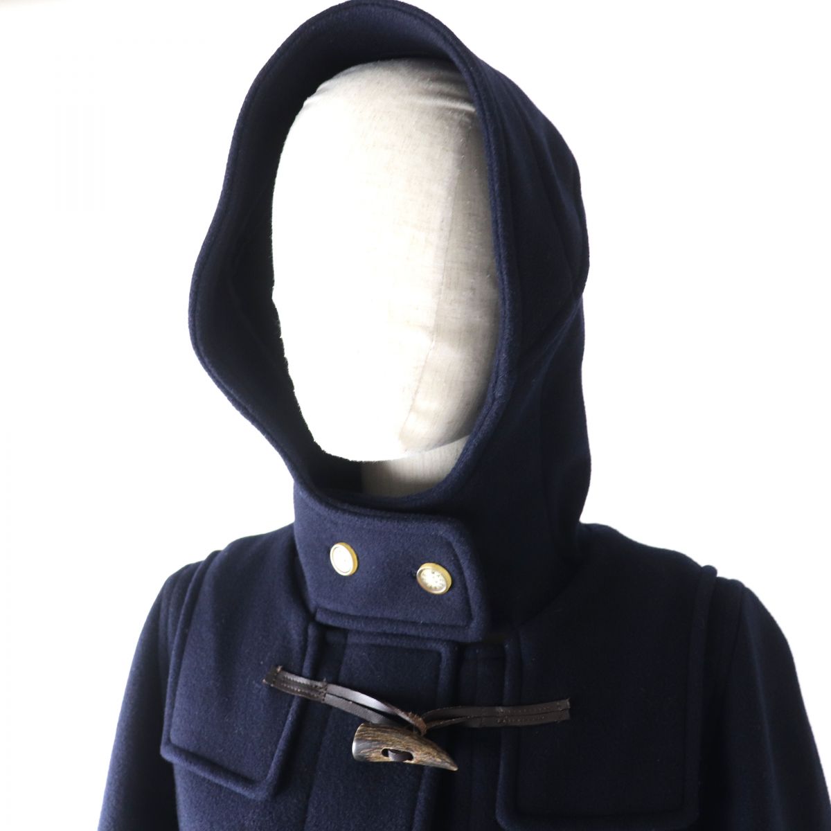 MACKINTOSH Hooded Duffle Coat Navy Women's