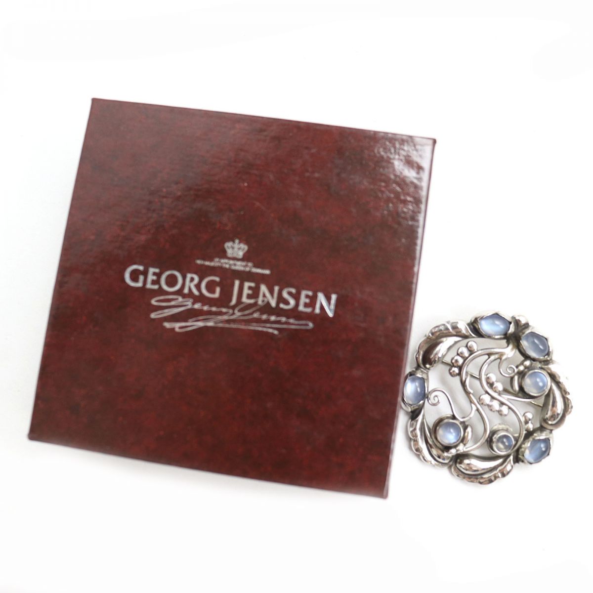 Georg Jensen SV925 Moonstone Blossom Brooch