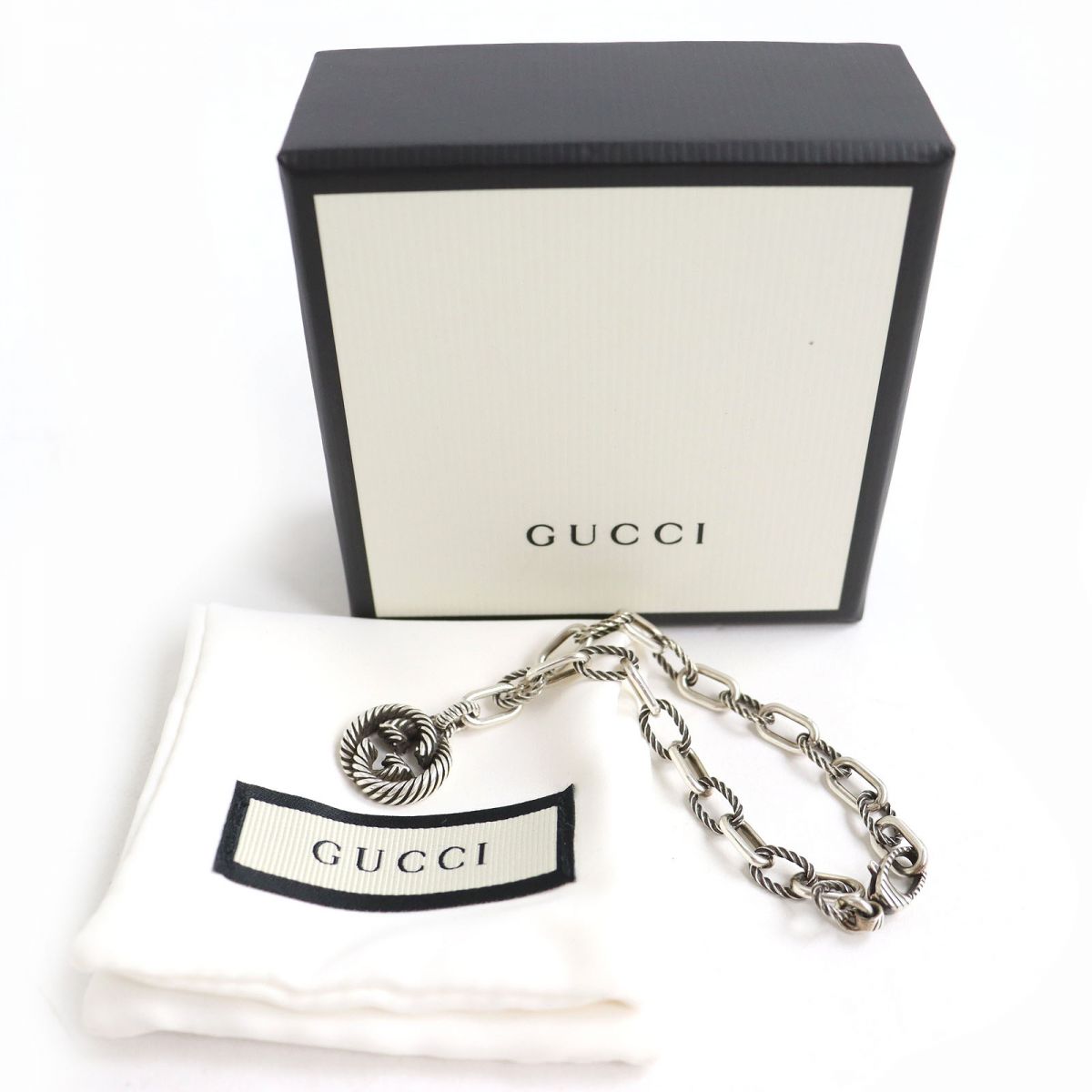 Gucci AG925 Silver Bracelet Interlocking G