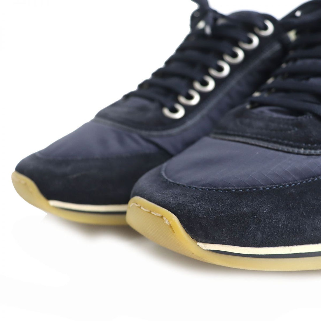 Louis Vuitton Suede Leather Logo Sneakers Navy