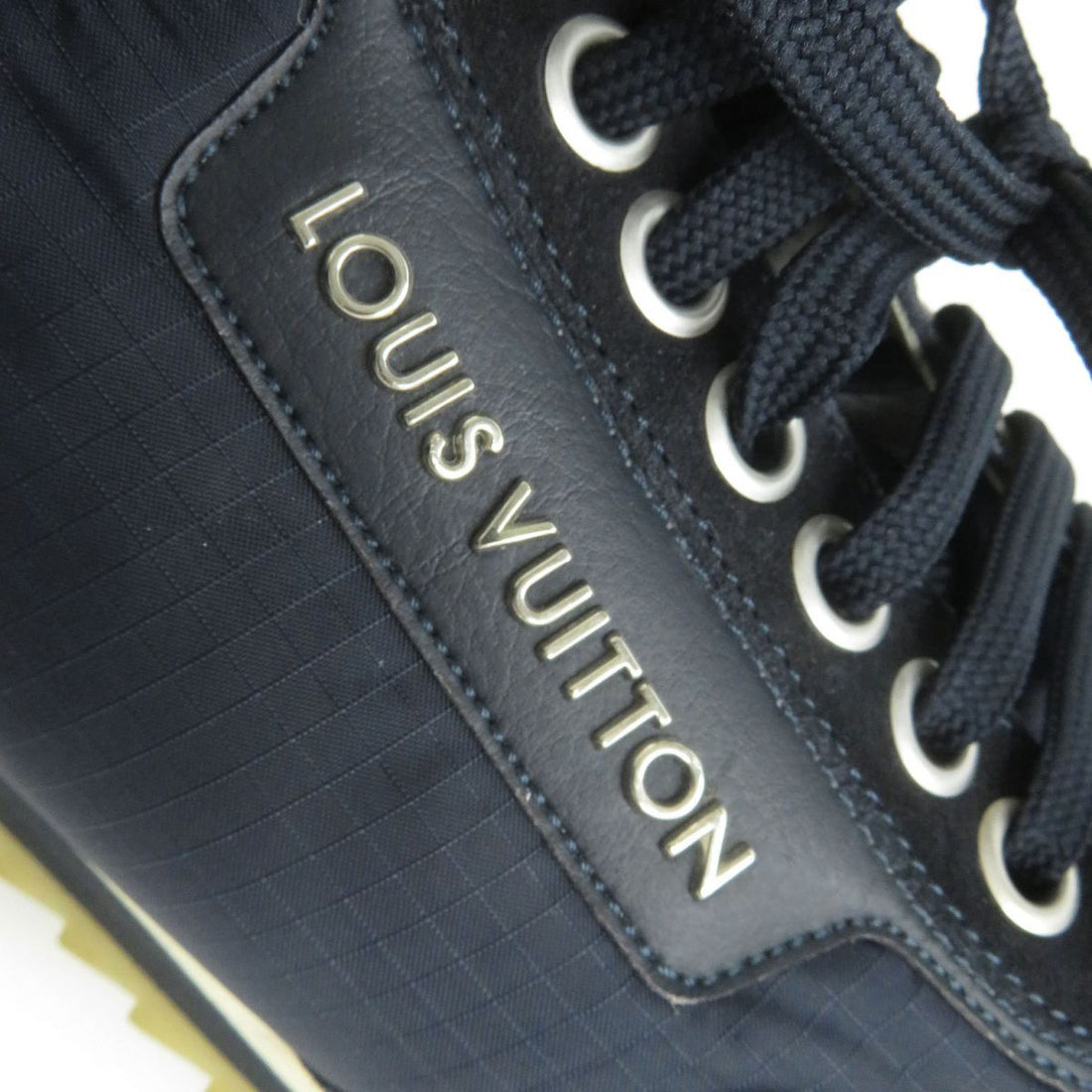 Louis Vuitton Suede Leather Logo Sneakers Navy