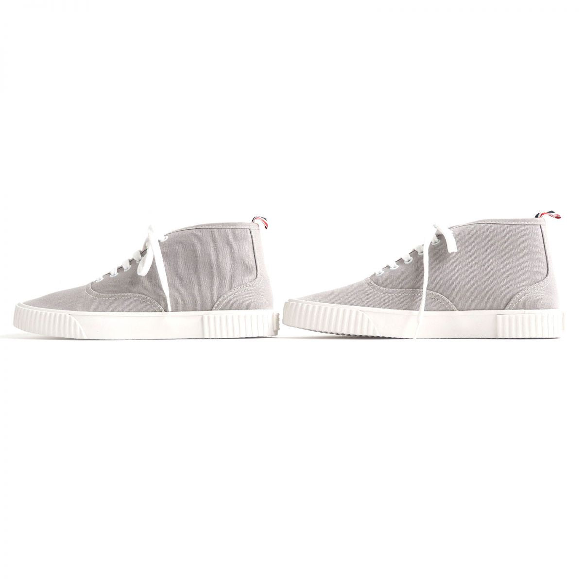 Thom Browne Canvas Mid-Top Sneakers Grey 8