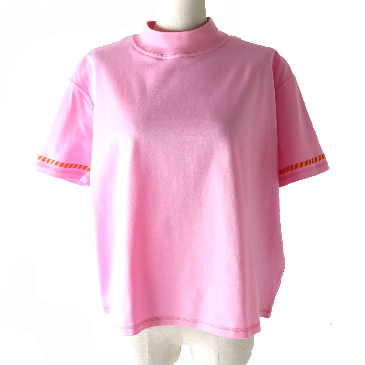 Hermes Chaine d'Ancre High Neck T-Shirt Pink