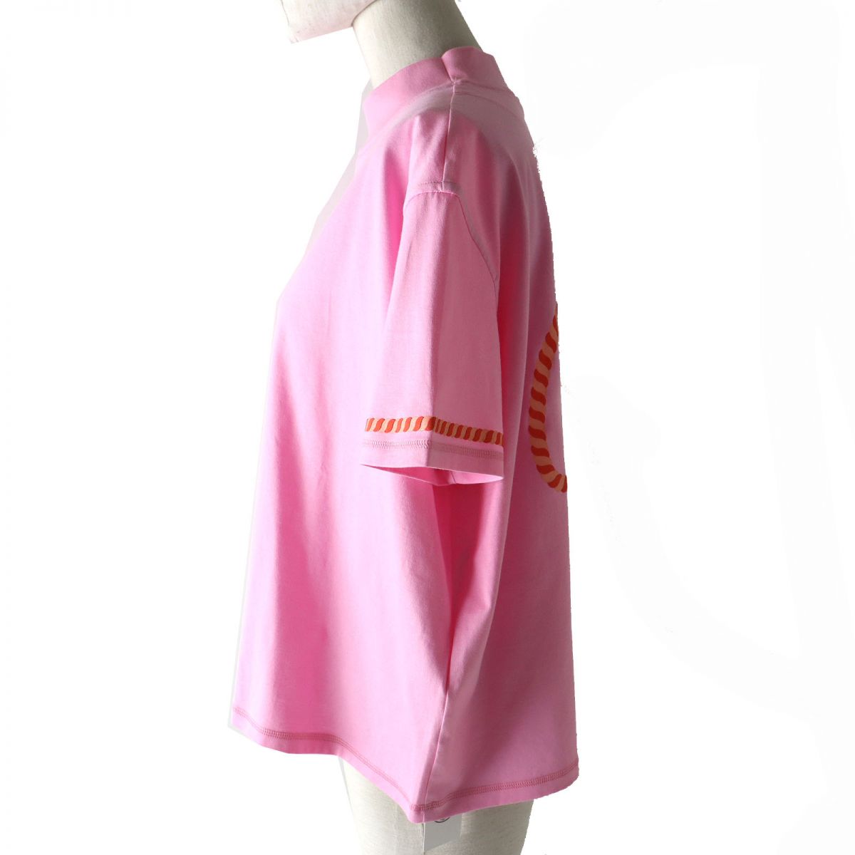 Hermes Chaine d'Ancre High Neck T-Shirt Pink