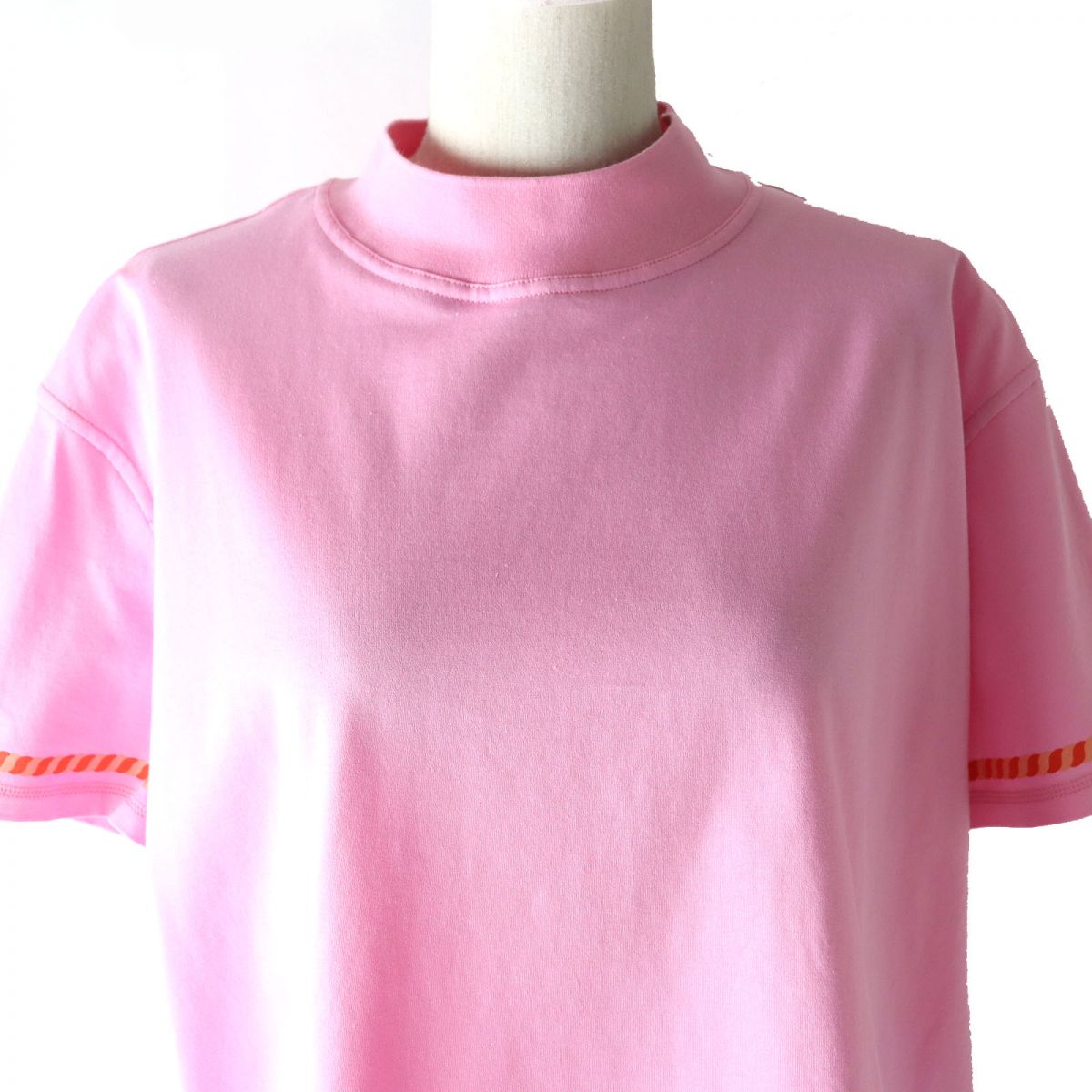 Hermes Chaine d'Ancre High Neck T-Shirt Pink