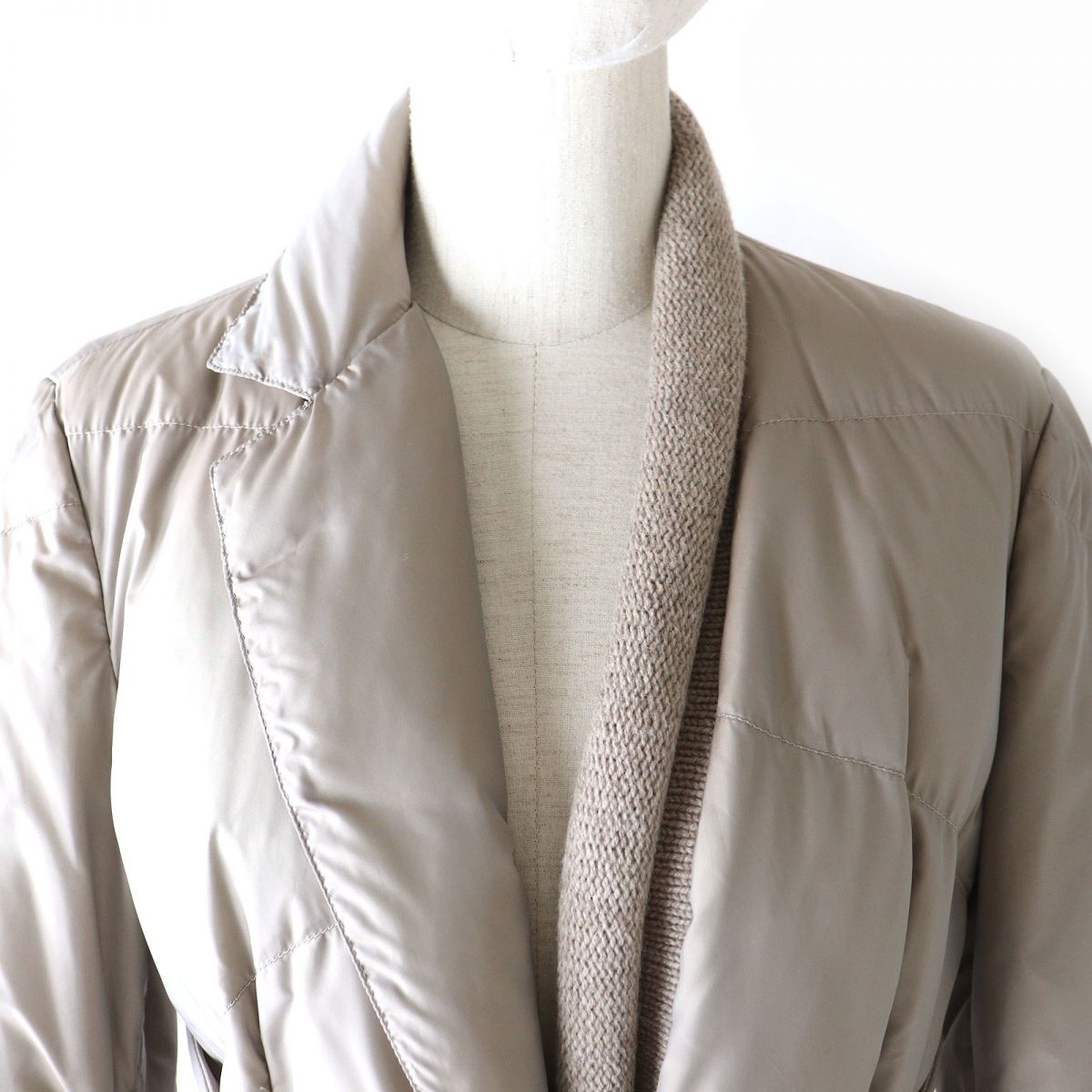 Brunello Cucinelli Alpaca Blend Knit Down Jacket M