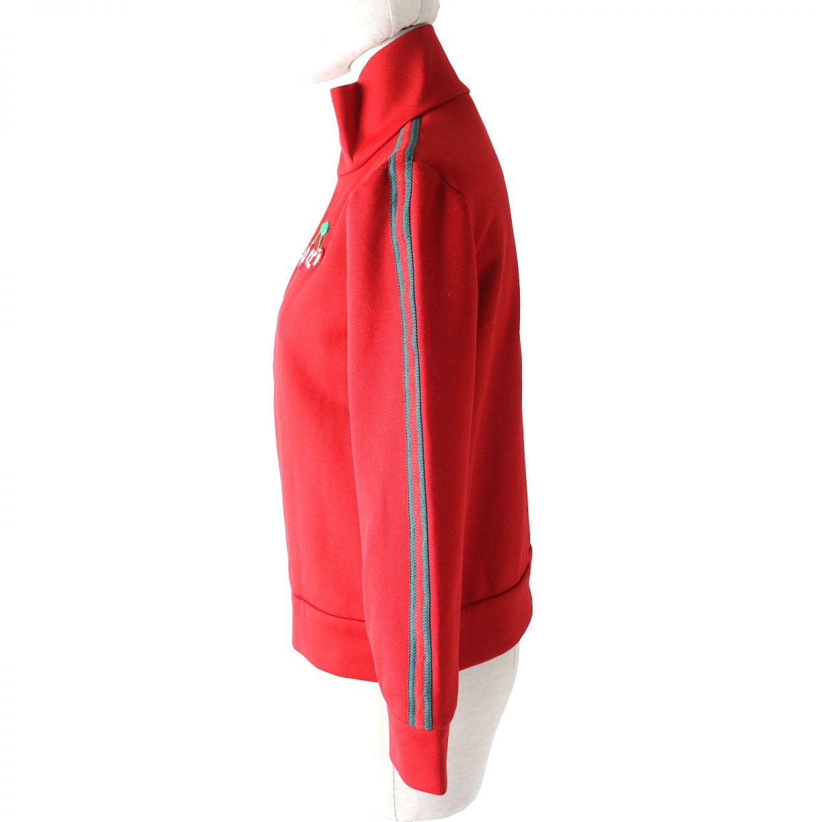 GUCCI Cherry Pique Track Jacket Women's XS Red Green