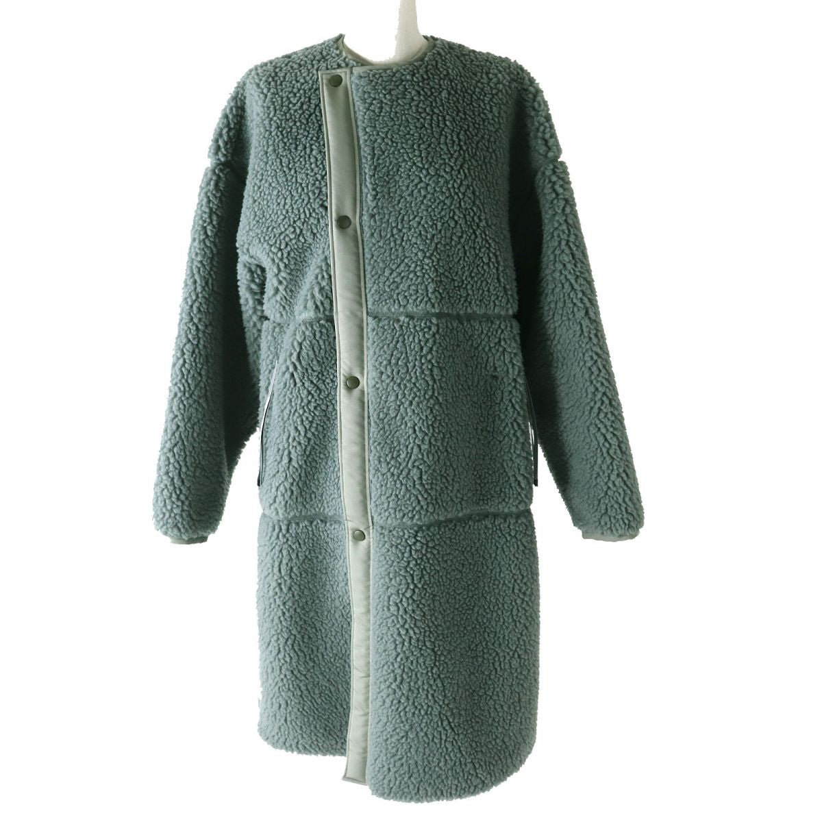 HYKE FAUX SHEARLING COAT Olive Women's