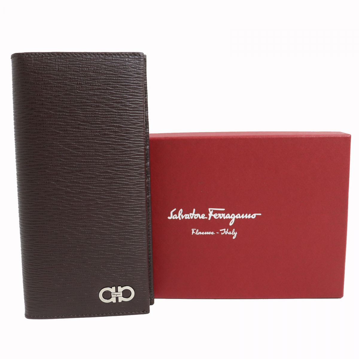 Salvatore Ferragamo Double Gancini Leather Wallet