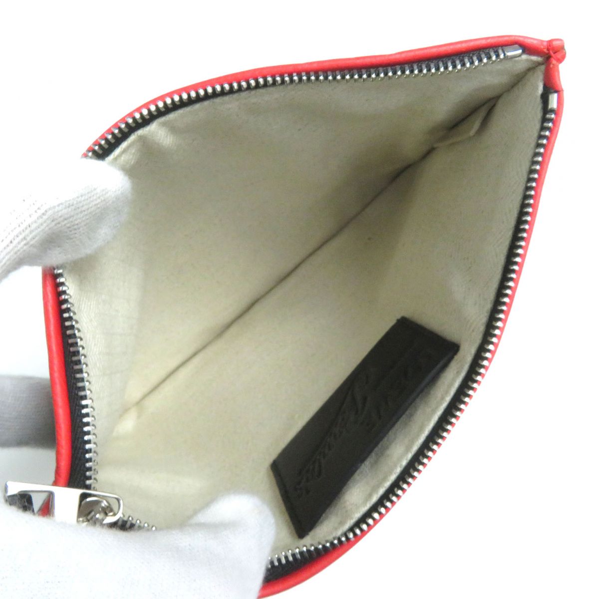 Loewe Canvas Leather Pouch Multicolor