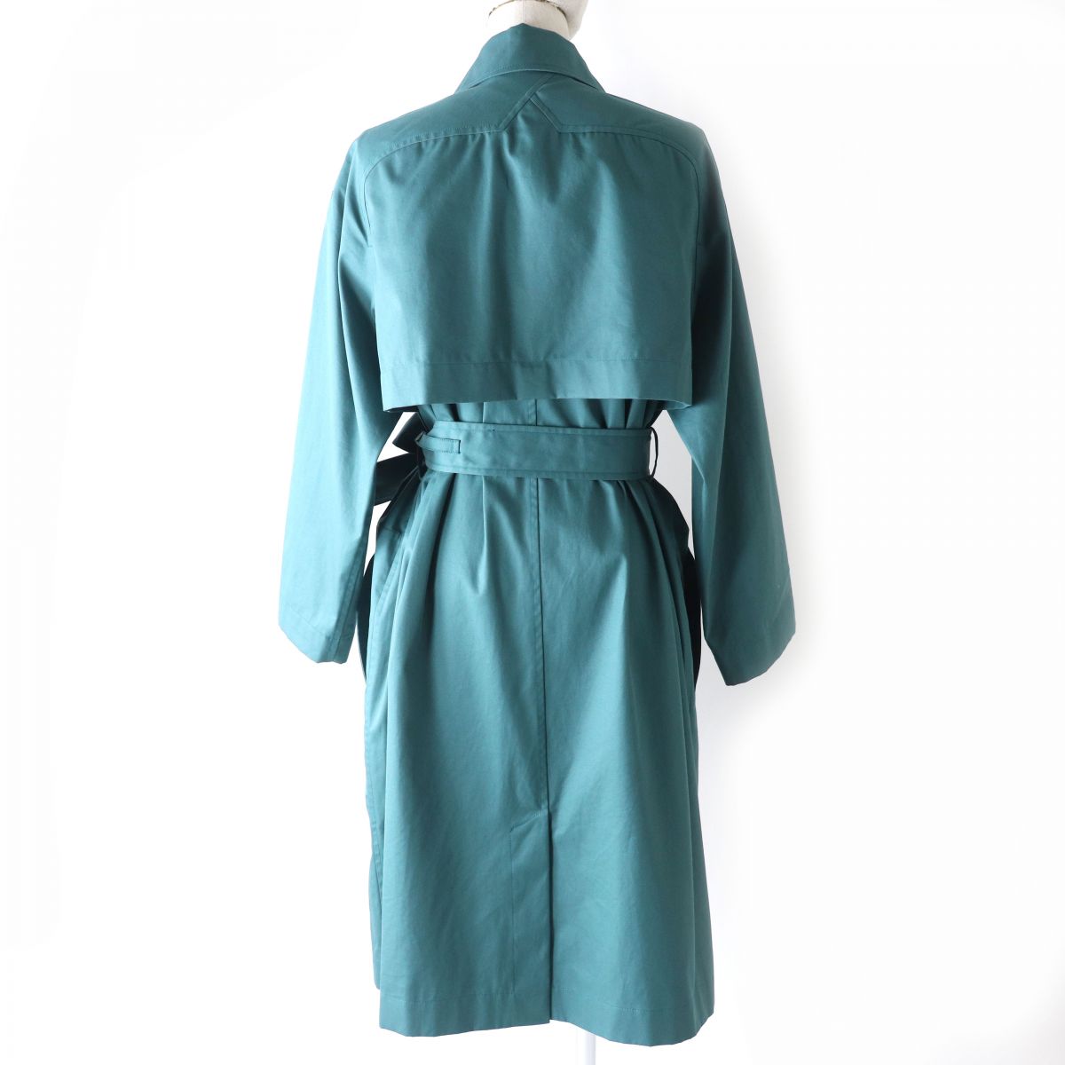 Hermes Women's Green Trench Coat 42