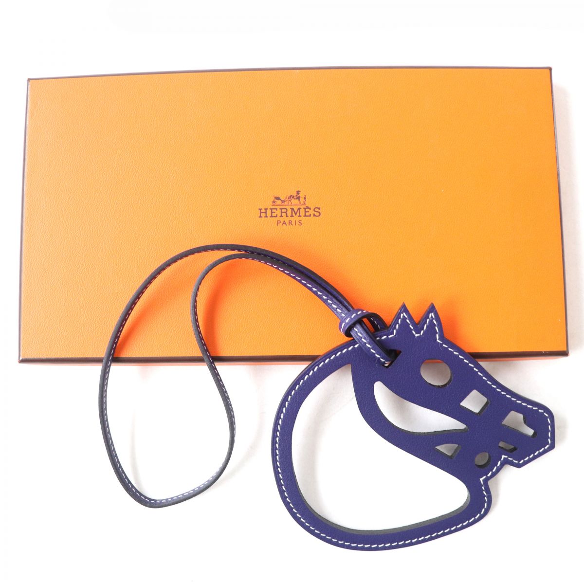 Hermes Paddock Cheval Leather Bag Charm