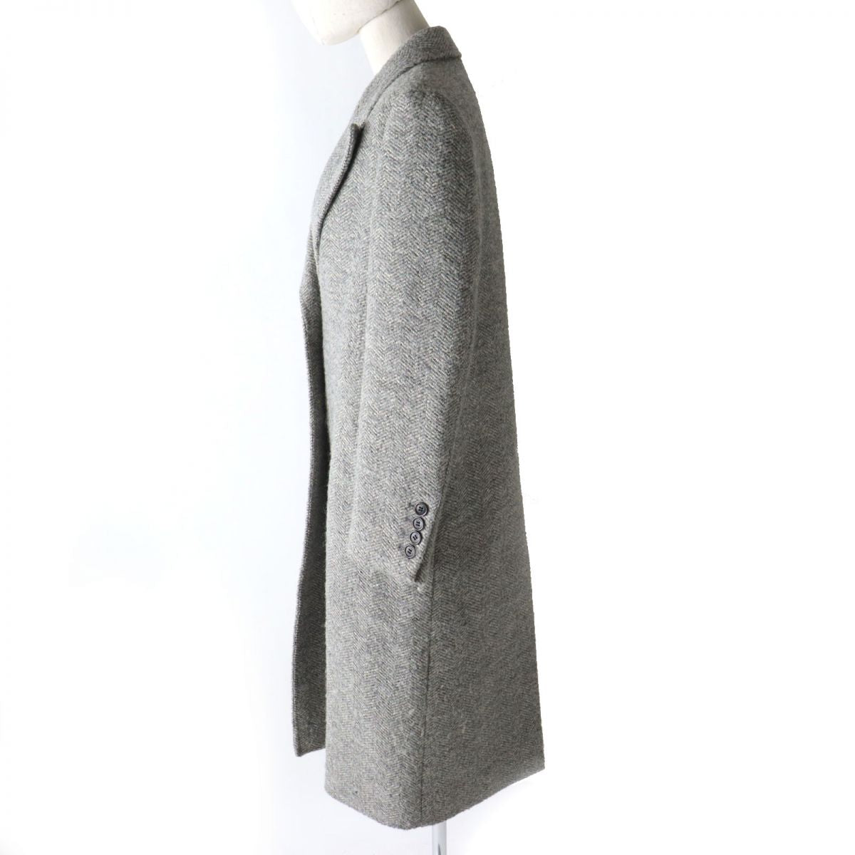 COACH Alpaca Blend Tweed Coat C0386 Gray