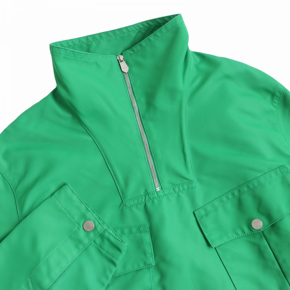 Hermes Men's Half-Zip Pullover Shirt Green