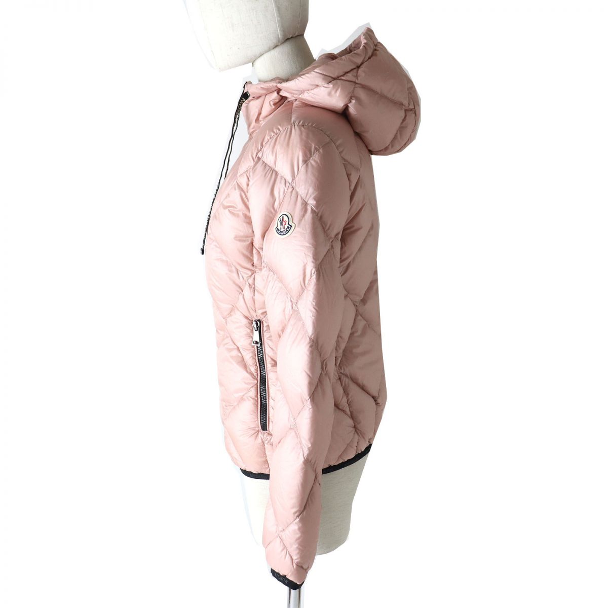 Moncler OULX Logo Hooded Down Jacket Pink