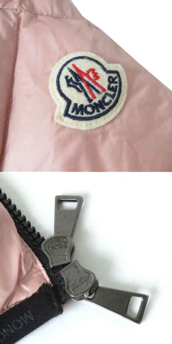 Moncler OULX Logo Hooded Down Jacket Pink