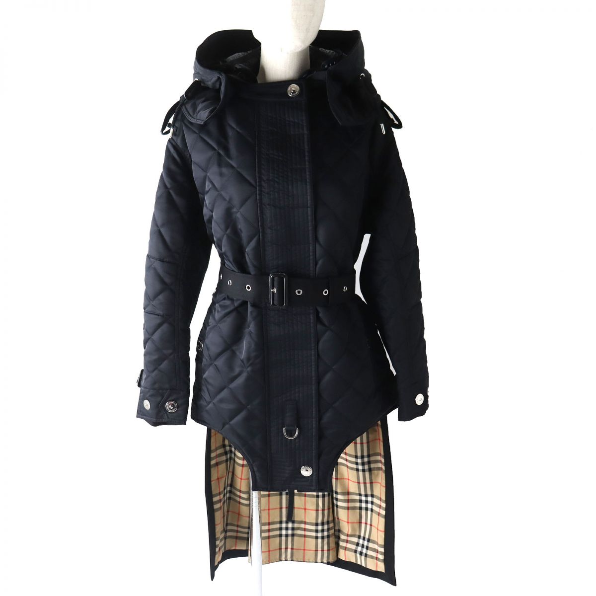 Burberry XXS Belted Quilted Coat 8038324