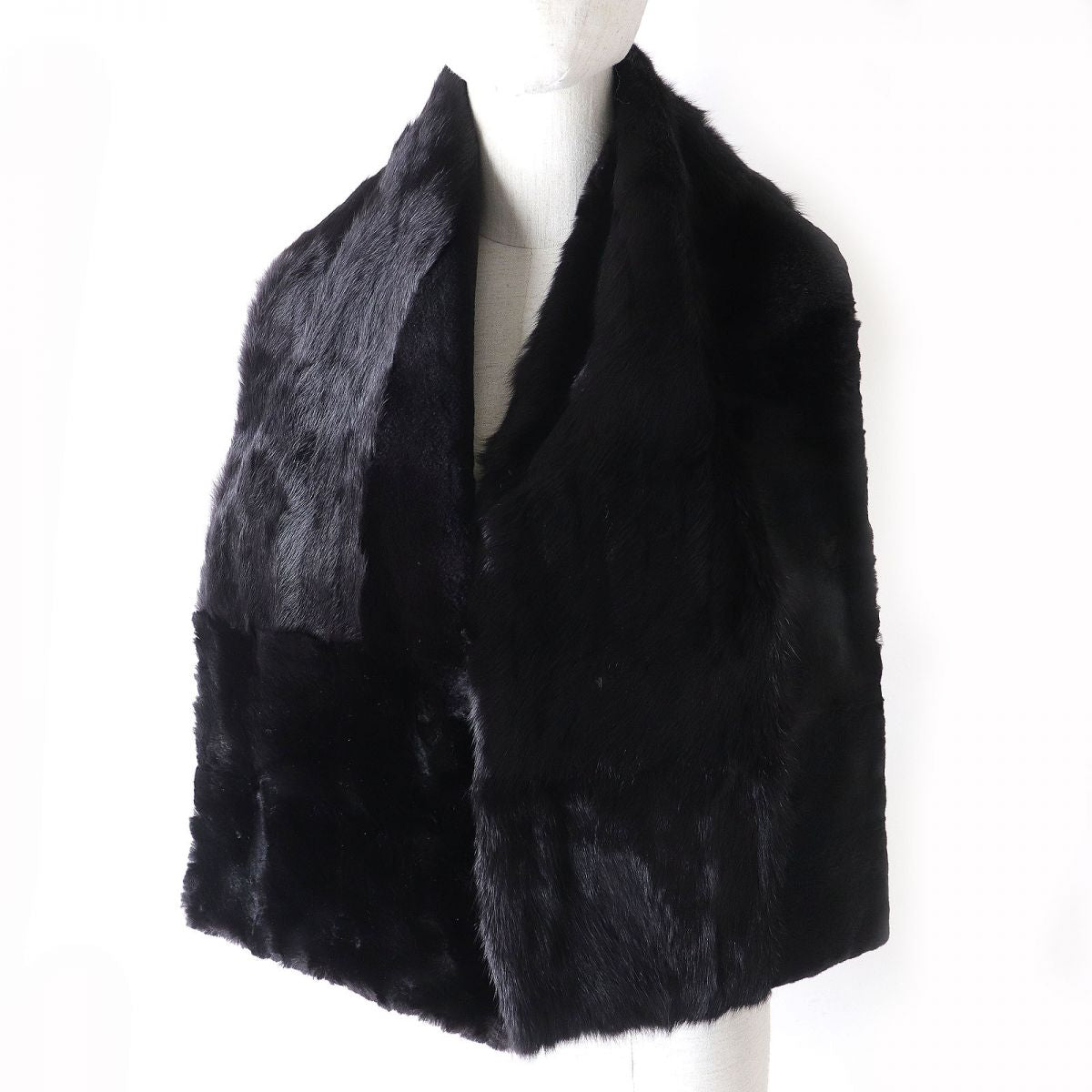 Louis Vuitton Mink Squirrel Cashmere Fur Stole Shawl