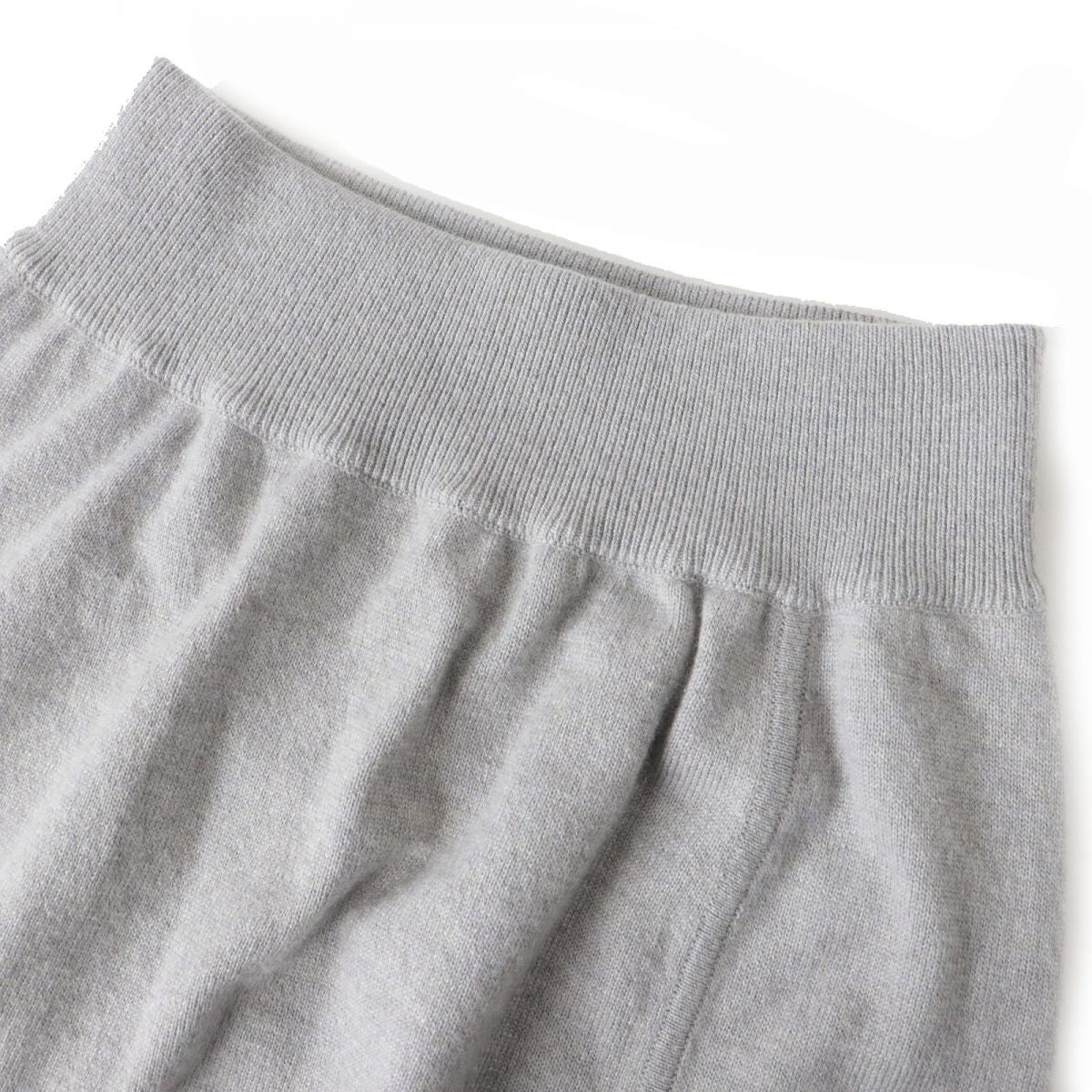 Hermes Cashmere Long Knit Skirt Grey Size 38