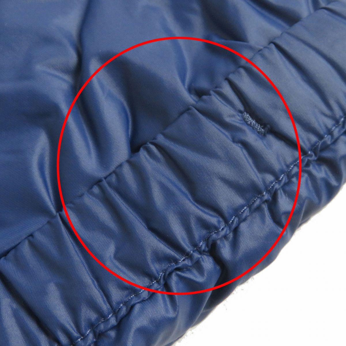 Prada Men's Blue Down Jacket Triangle Logo