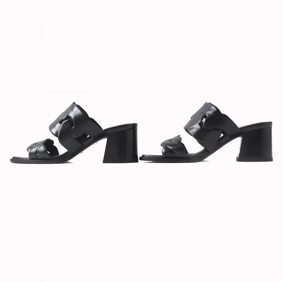 Hermes Gaby Chaine Torsade Leather Sandals