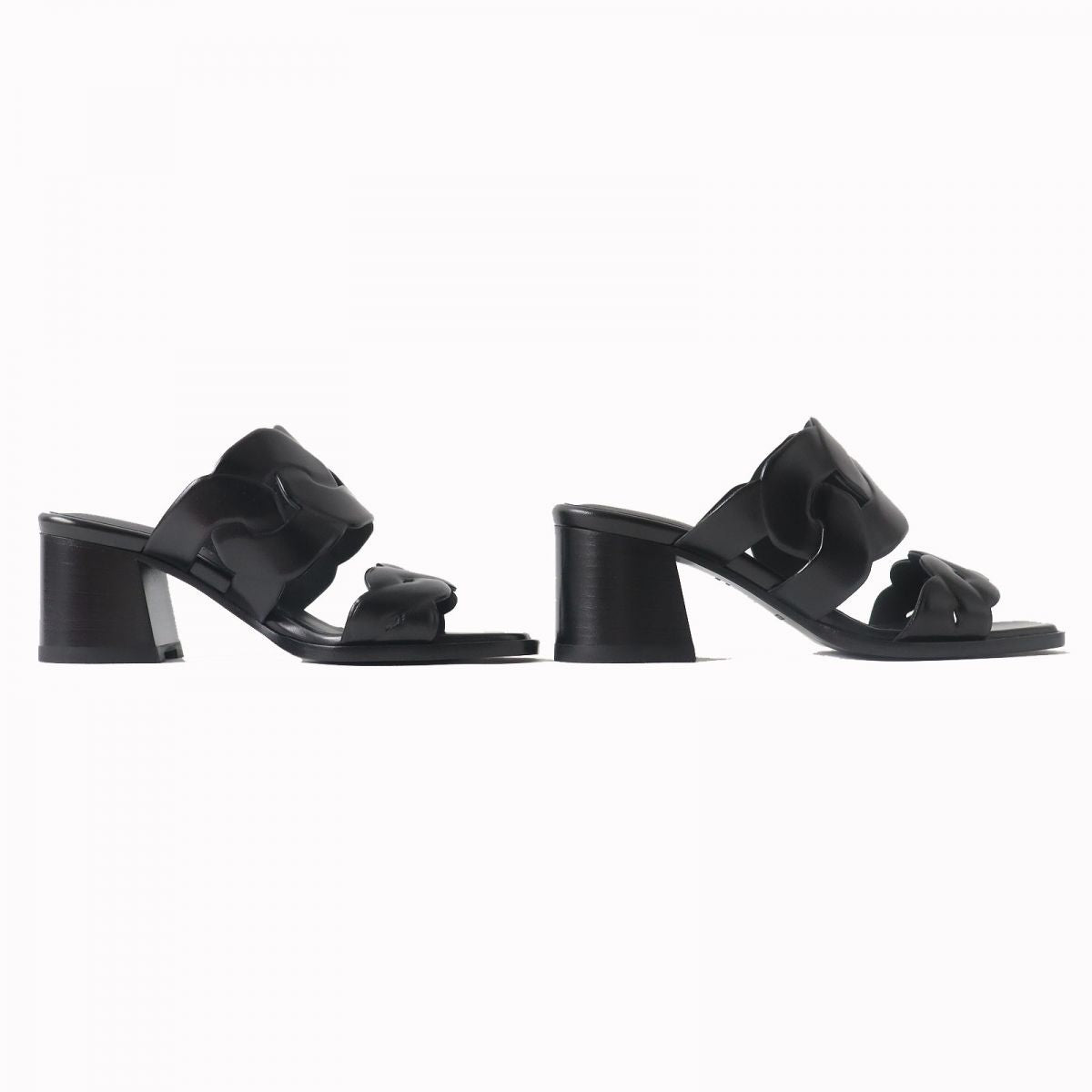 Hermes Gaby Chaine Torsade Leather Sandals