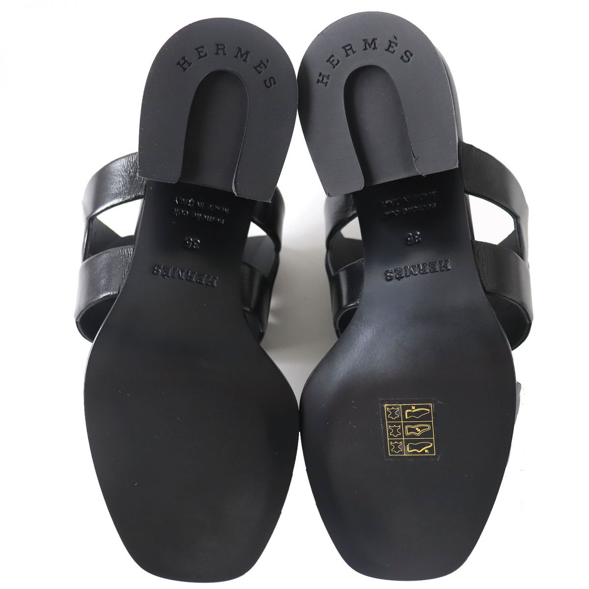 Hermes Gaby Chaine Torsade Leather Sandals