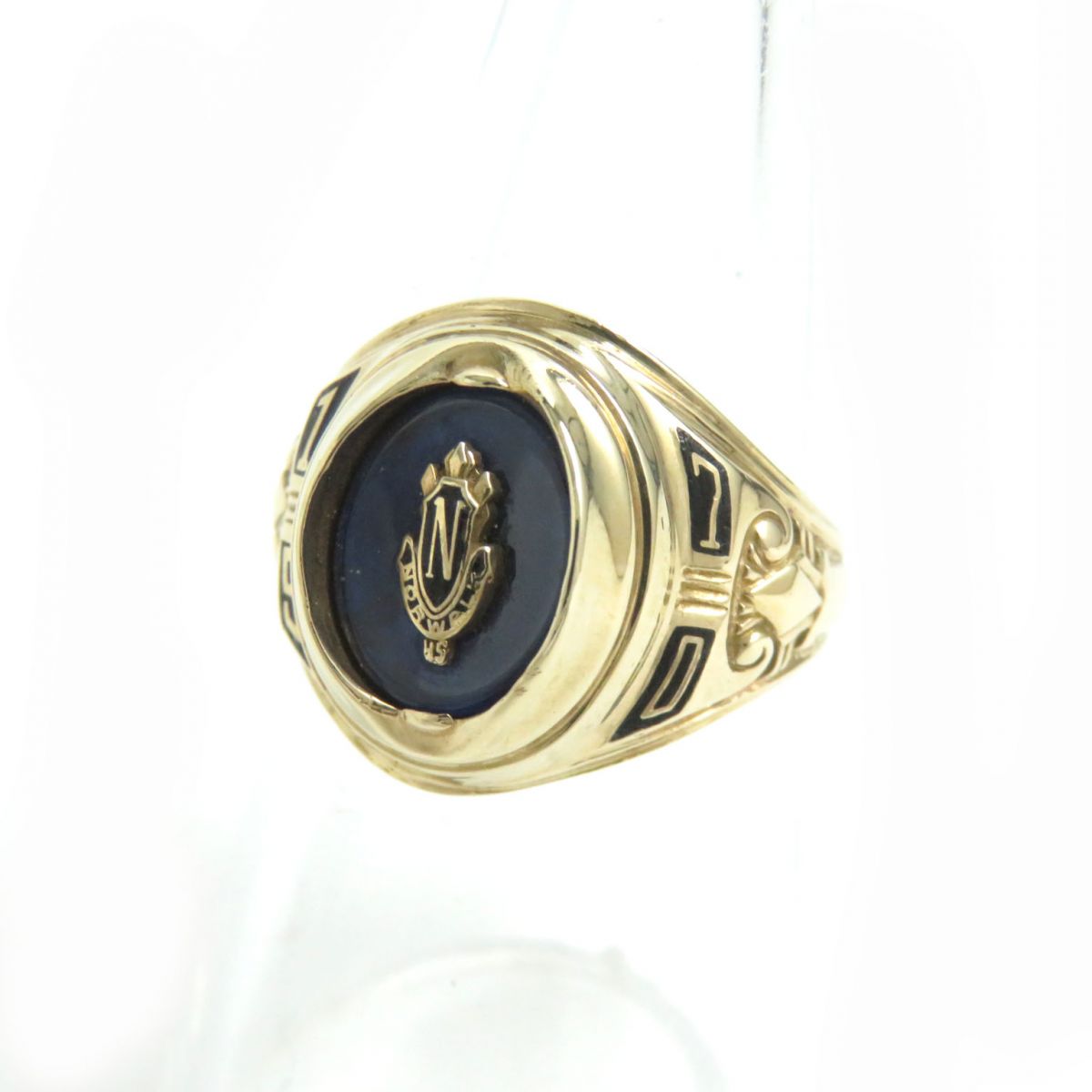 Justins Vintage 1970 Norwalk University Ring 10K Gold