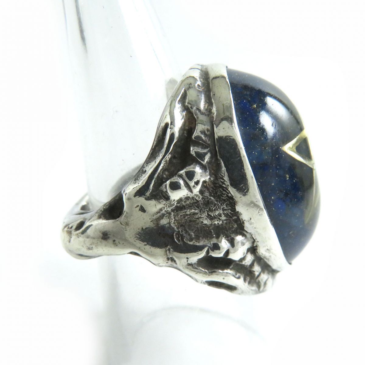 ALEX STREETER SV925 Lapis Lazuli Angel Heart Ring