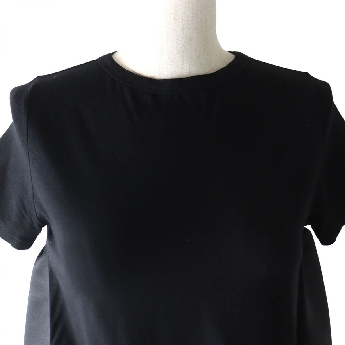 YOKO CHAN Women's Cocoon Short Sleeve Top Black