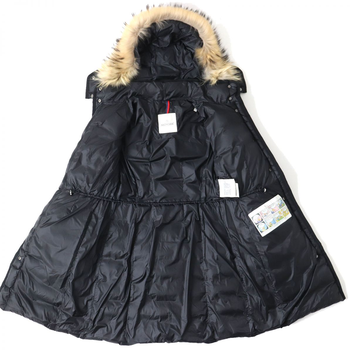 Moncler Women's Hooded Long Down Coat Black