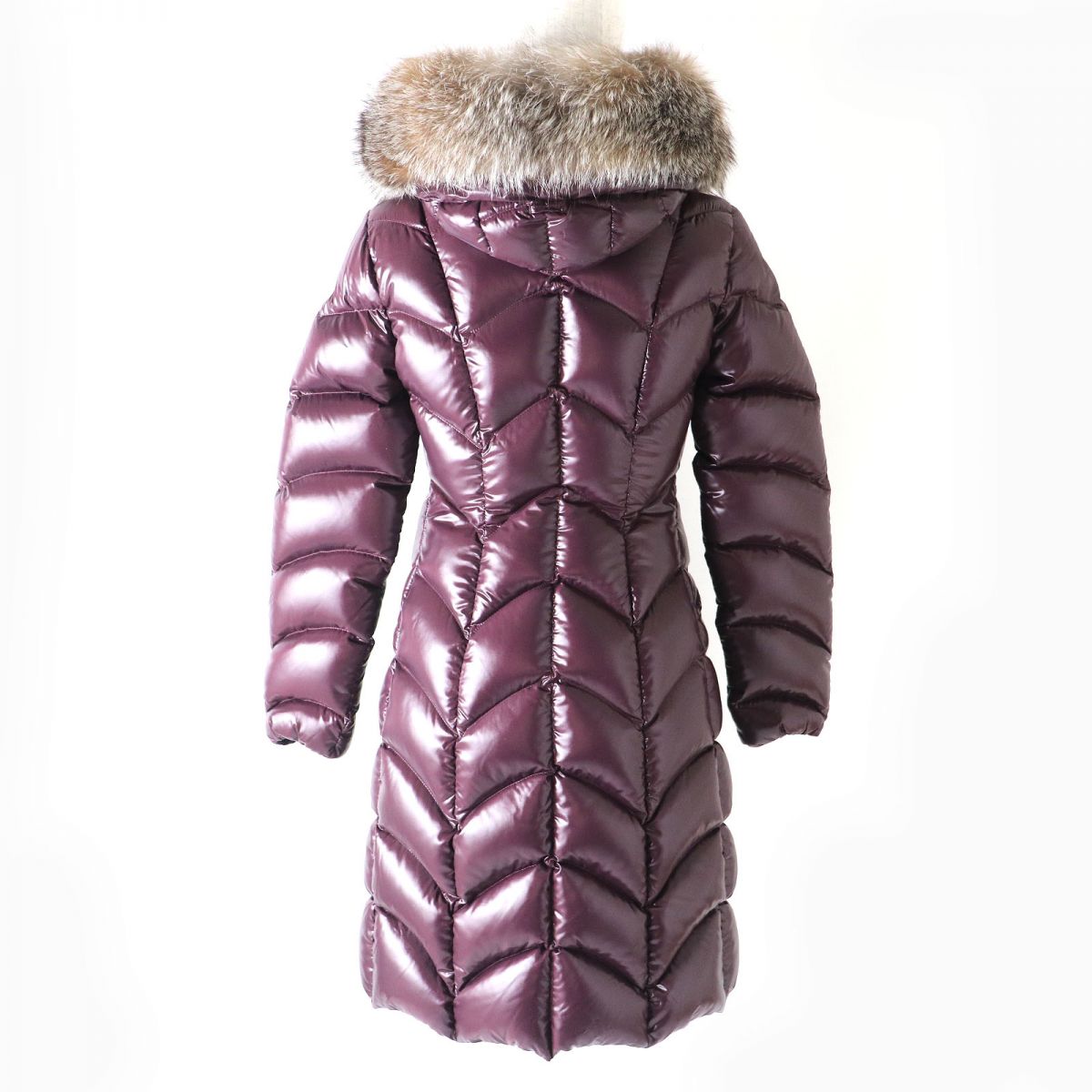 MONCLER ALBIZIA Fox Fur Hooded Down Coat