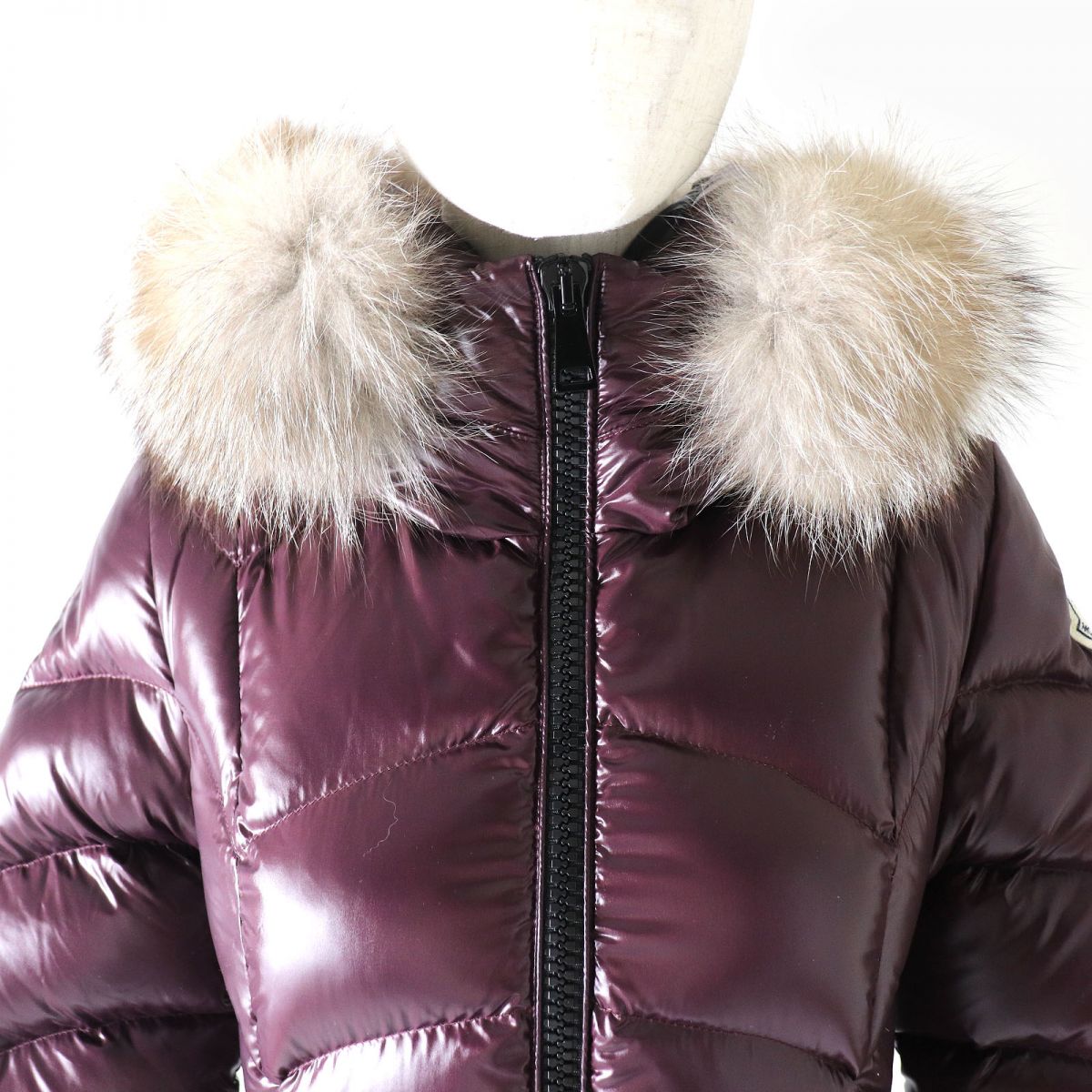 MONCLER ALBIZIA Fox Fur Hooded Down Coat