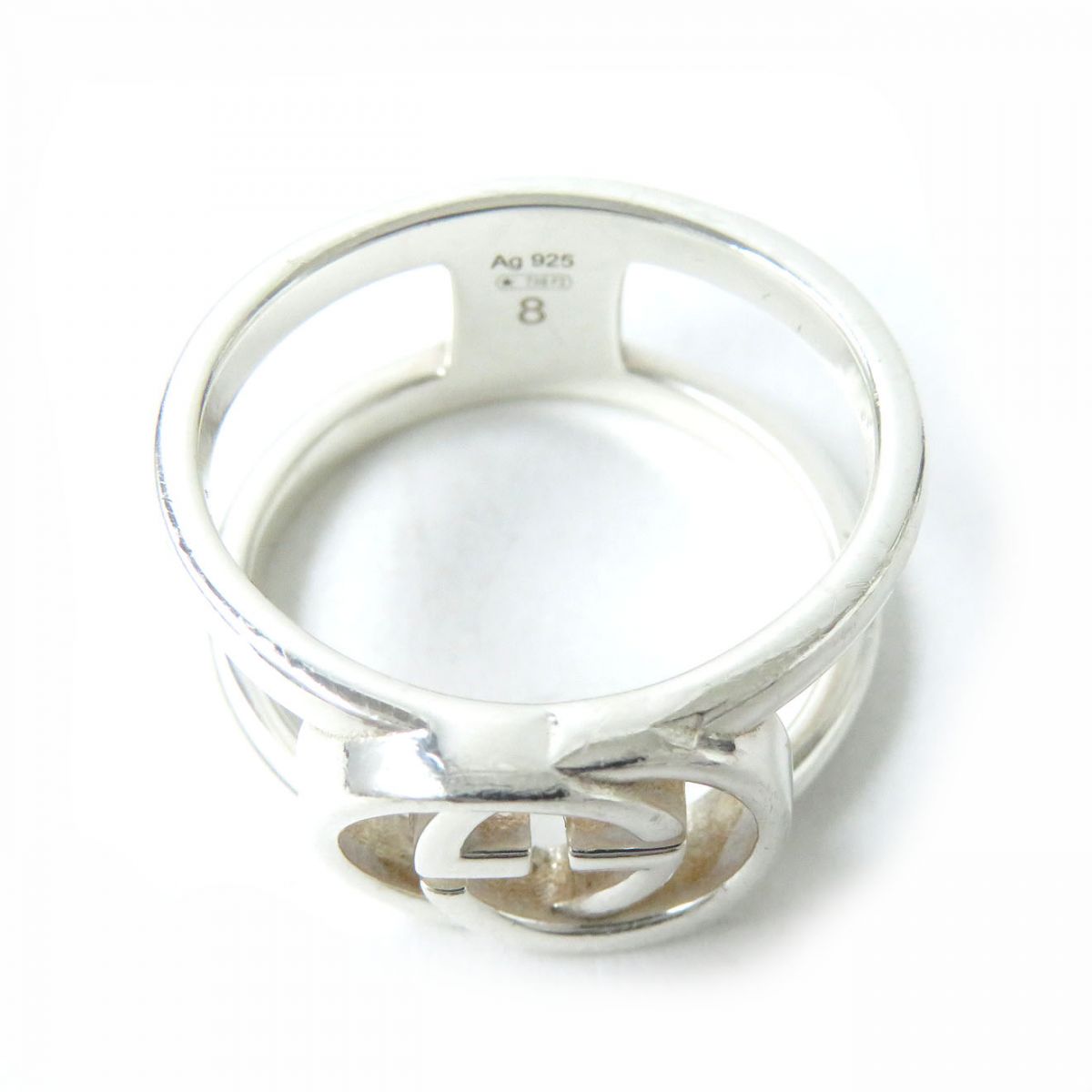 Gucci AG925 Silver Interlocking G Ring