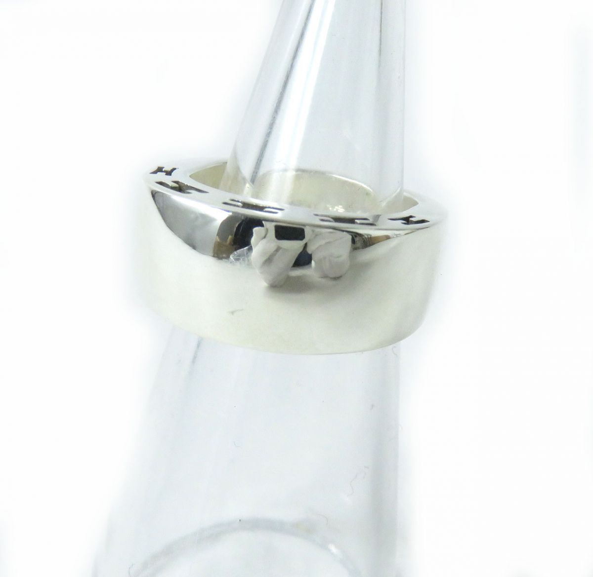 Hermes Clarite Ring SV925 Silver Size 8