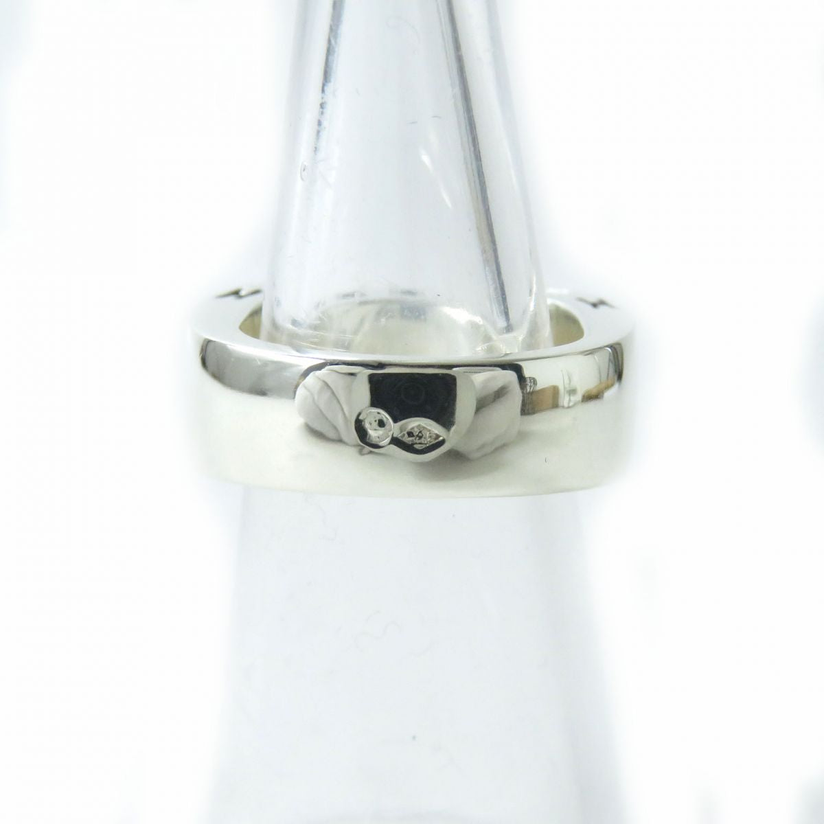 Hermes Clarite Ring SV925 Silver Size 8