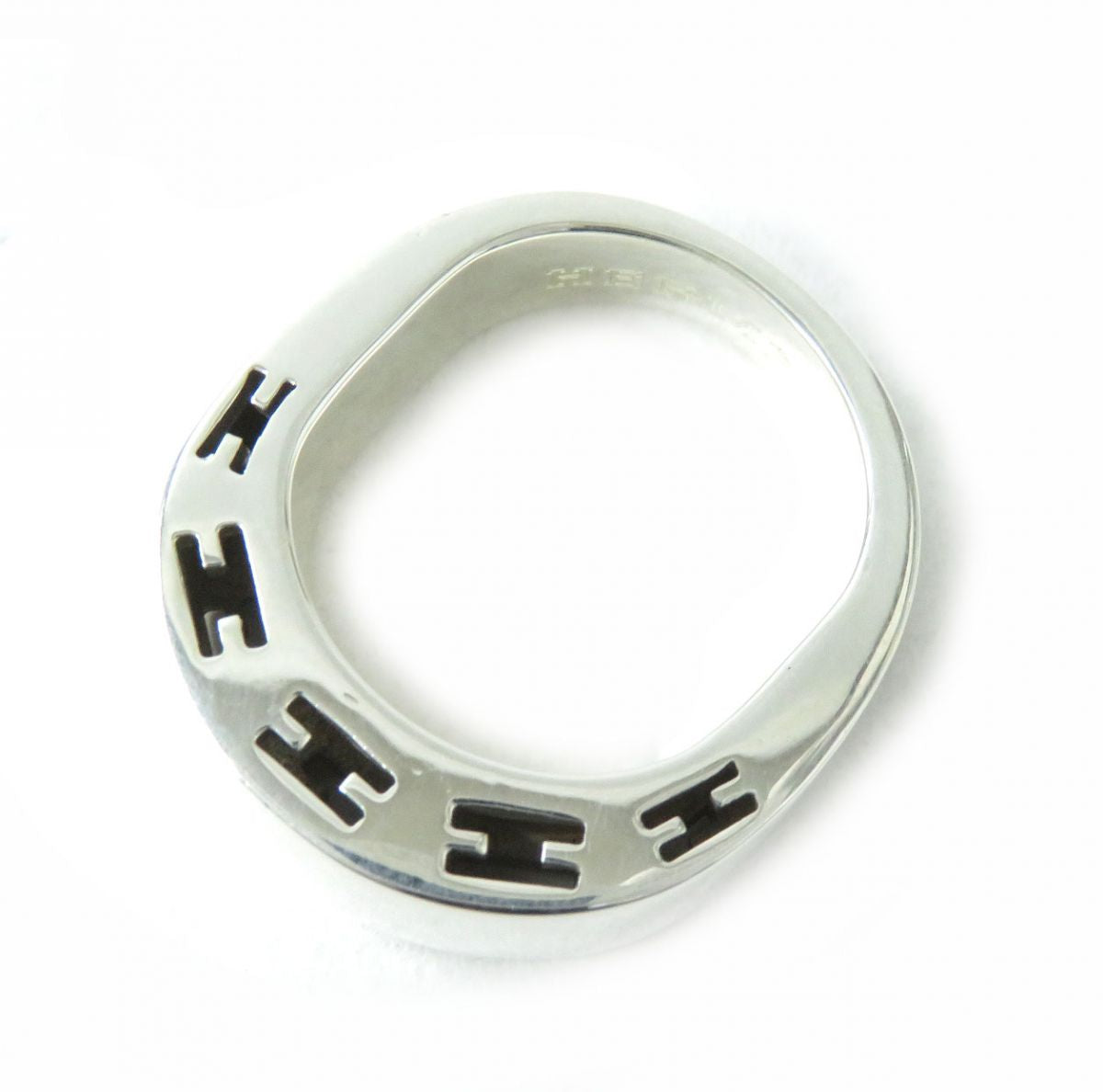 Hermes Clarite Ring SV925 Silver Size 8