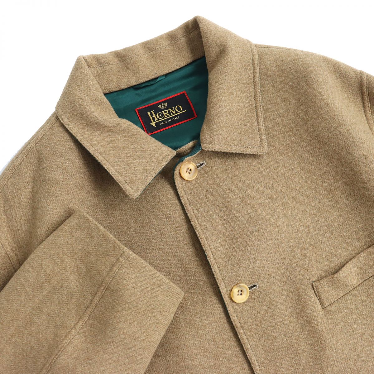 Herno Wool Coat Men's Brown Beige 50