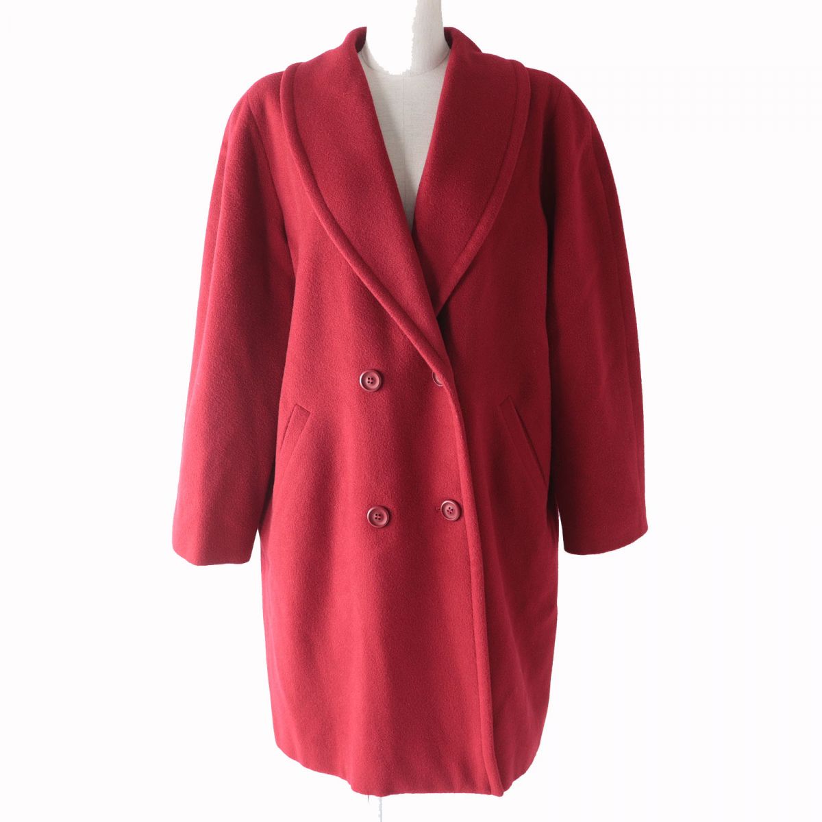 Herno Women's Red Wool Cashmere Silk Coat