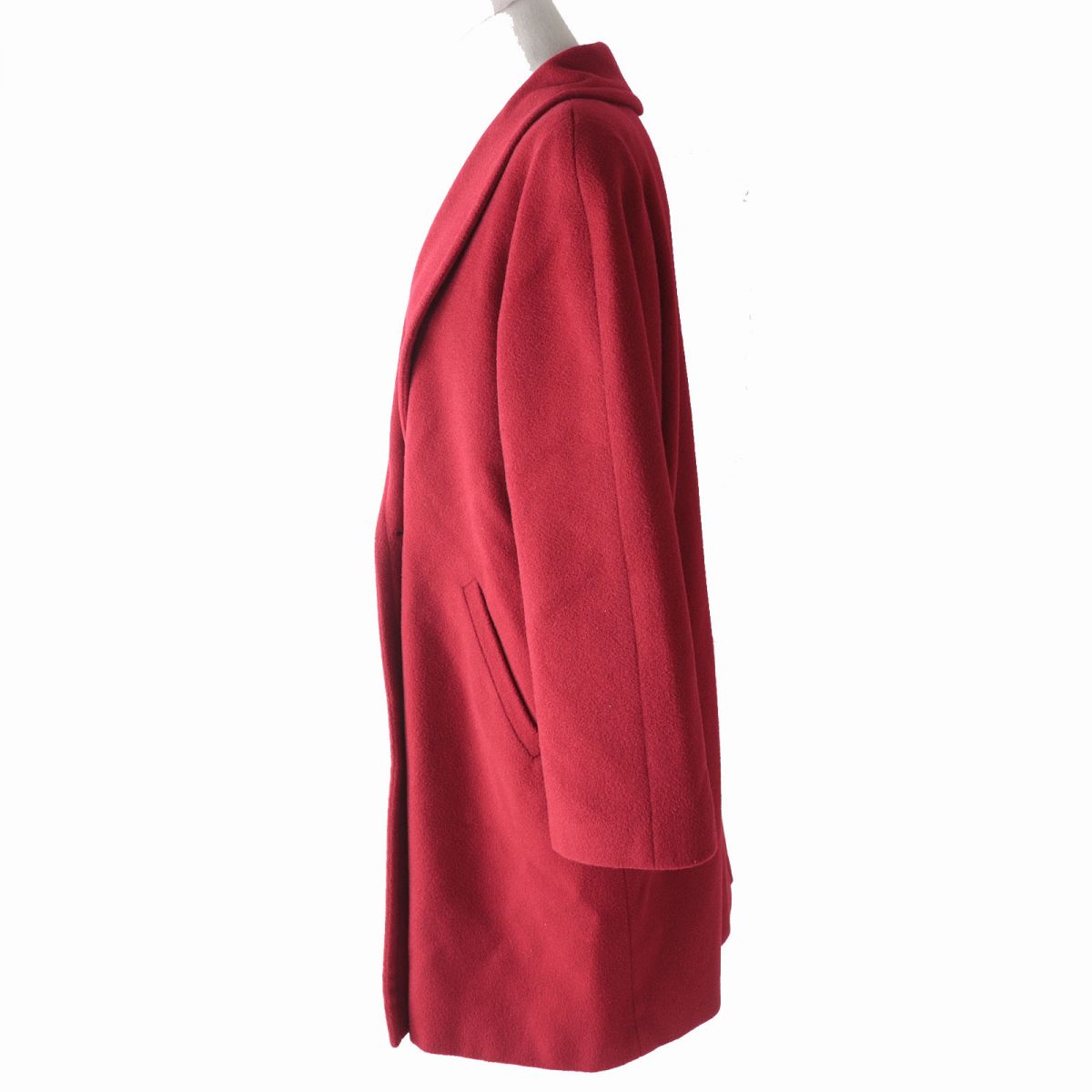 Herno Women's Red Wool Cashmere Silk Coat