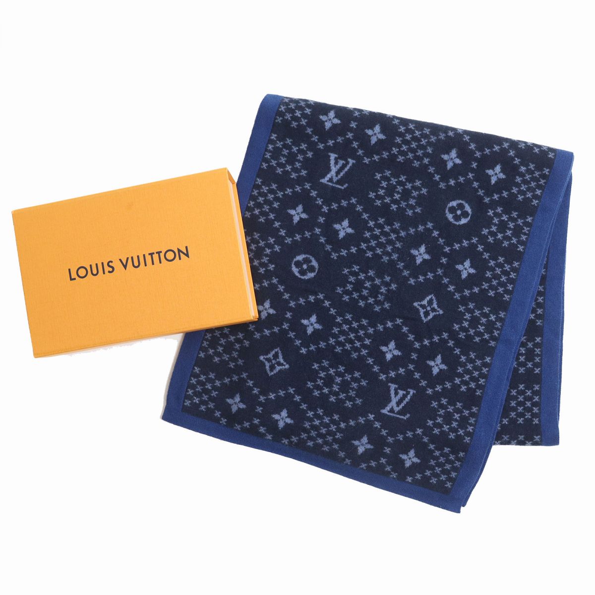 Louis Vuitton Cashmere Monogram Scarf M76262