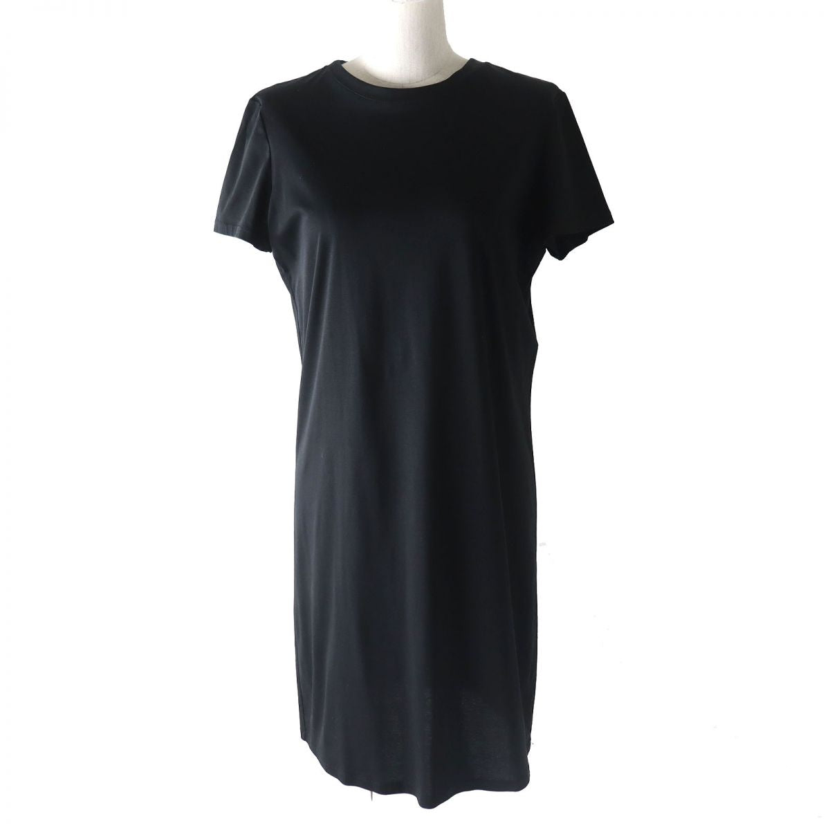 Chanel Cotton Short Sleeve Dress Black M