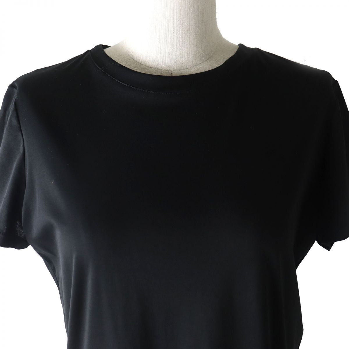 Chanel Cotton Short Sleeve Dress Black M