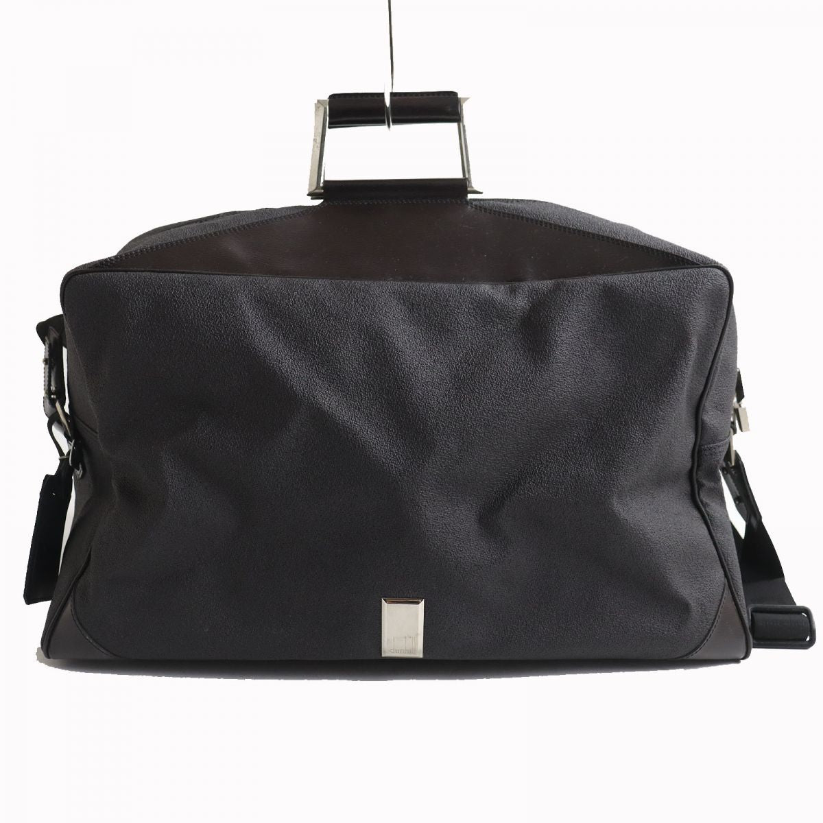 Dunhill Leather 2-Way Boston Shoulder Bag