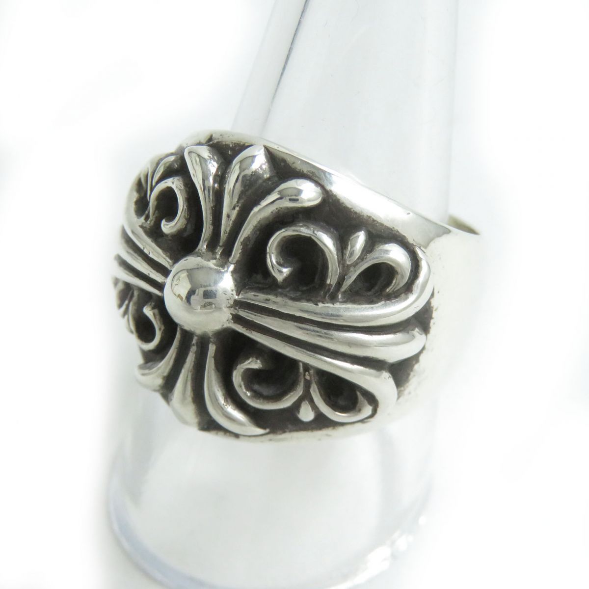 CHROME HEARTS SV925 Keeper Ring Silver Men's