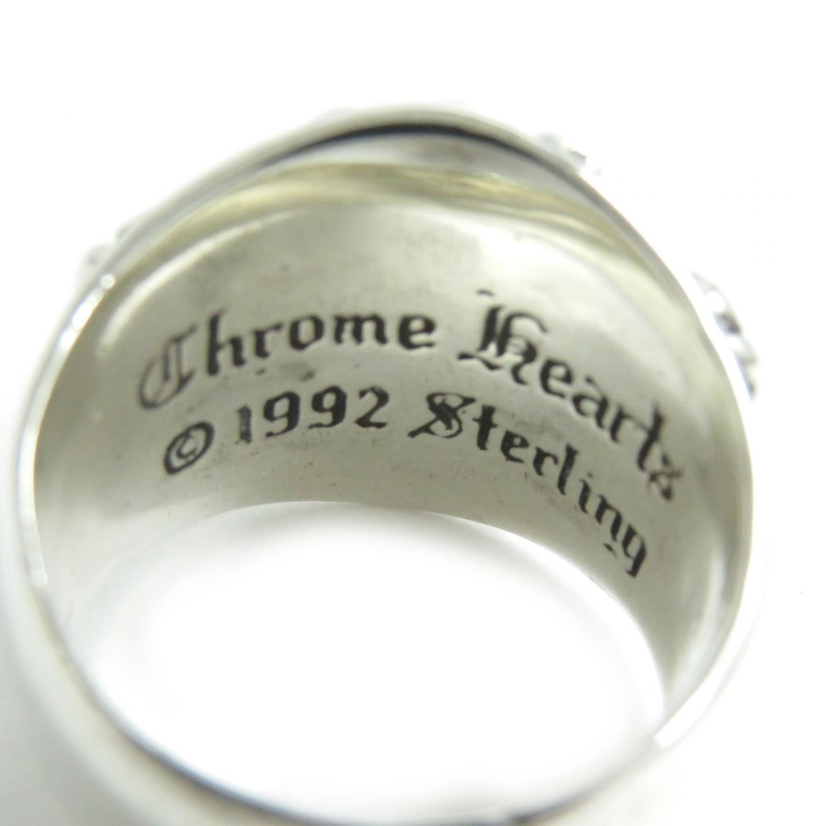 CHROME HEARTS SV925 Keeper Ring Silver Men's