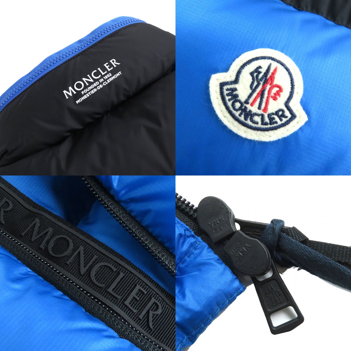 Moncler PEUPLIER Down Jacket Men's Blue Black