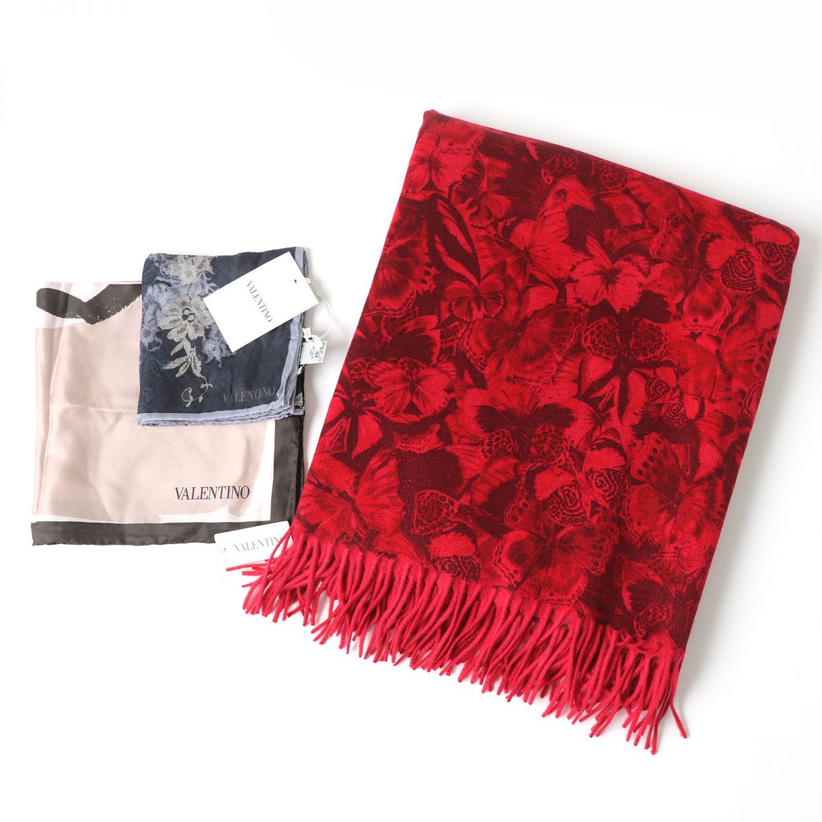 Valentino Cashmere Silk Shawl Blanket Set