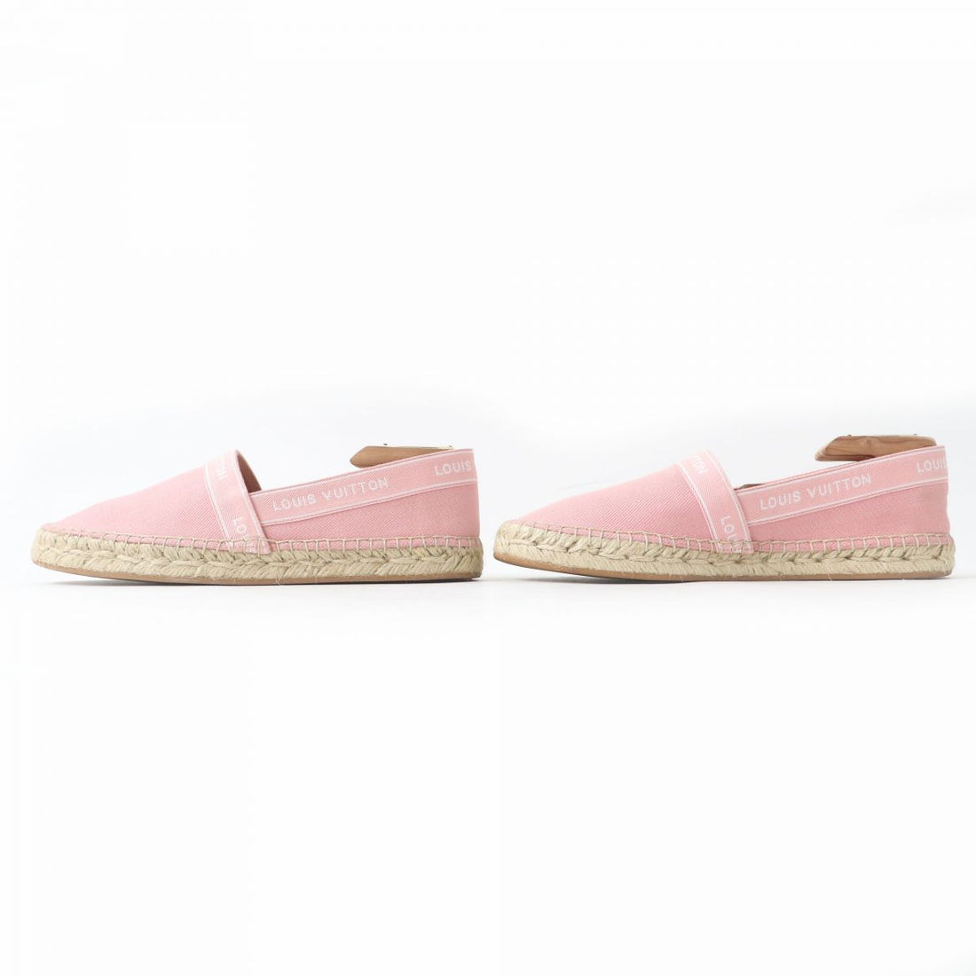 Louis Vuitton Espadrilles Tape Logo Canvas Slip-on Shoes