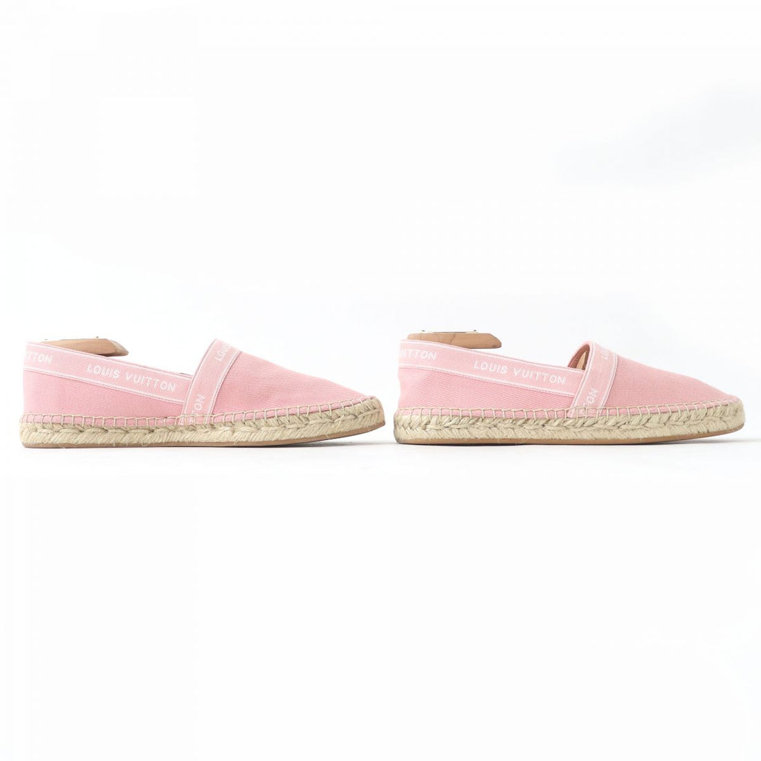 Louis Vuitton Espadrilles Tape Logo Canvas Slip-on Shoes